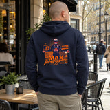 Oracle Red Bull Racing Max Verstappen Hoodie with Logo – Navy – ilustrační foto (AI)
