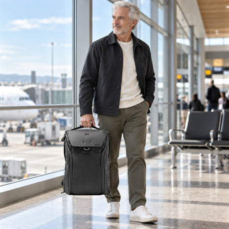 Peak Design Everyday Backpack 20L v2 – Black – fotografie ilustrativă (AI)