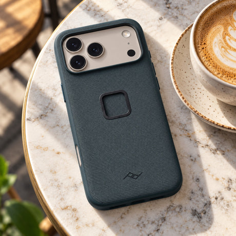 Peak Design Everyday Case Slimlink iPhone 18 Pro Max – Ocean – fotografie ilustrativă (AI)