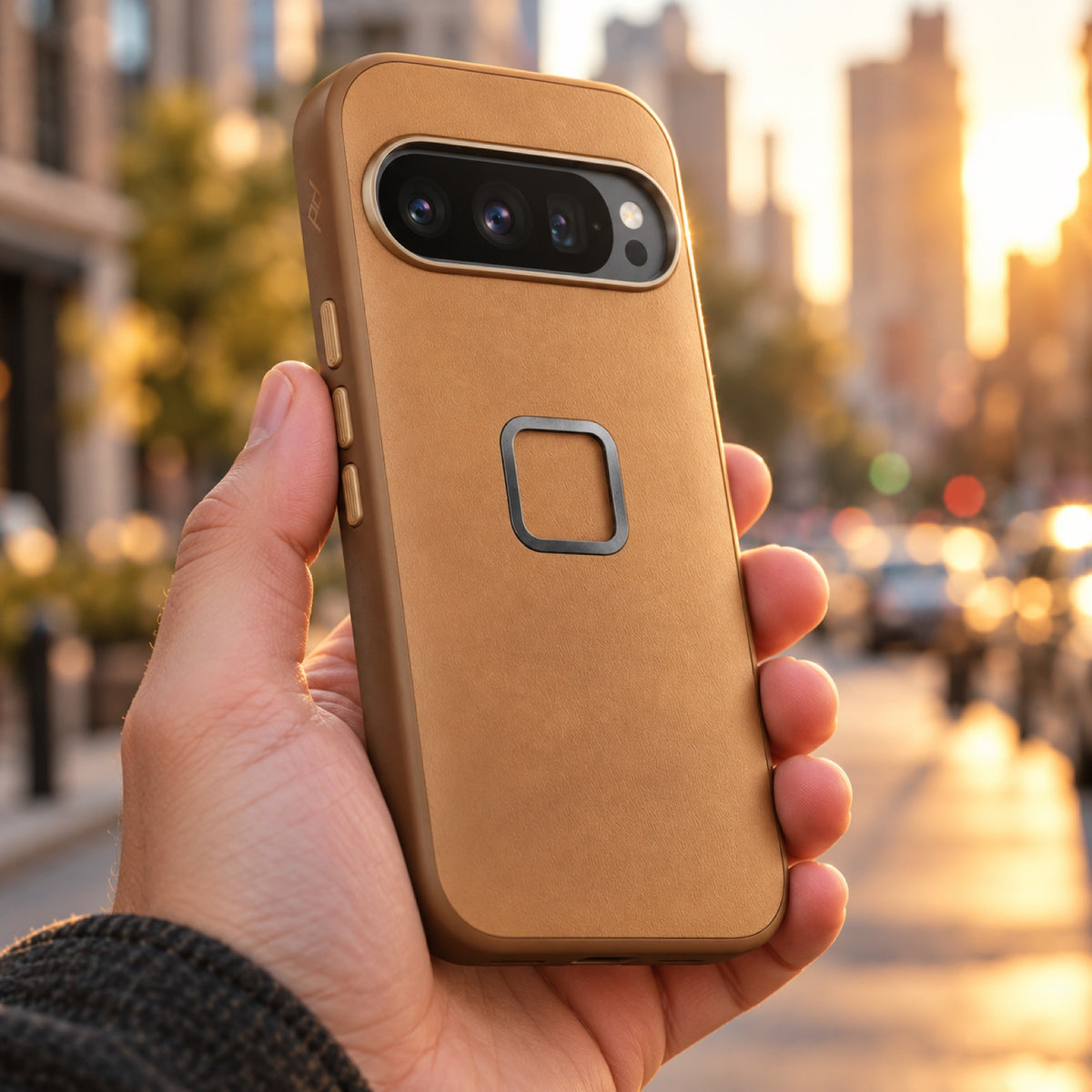 Peak Design Everyday Clarino Case Pixel 10 / 10 Pro – Tan – fotografie ilustrativă (AI)