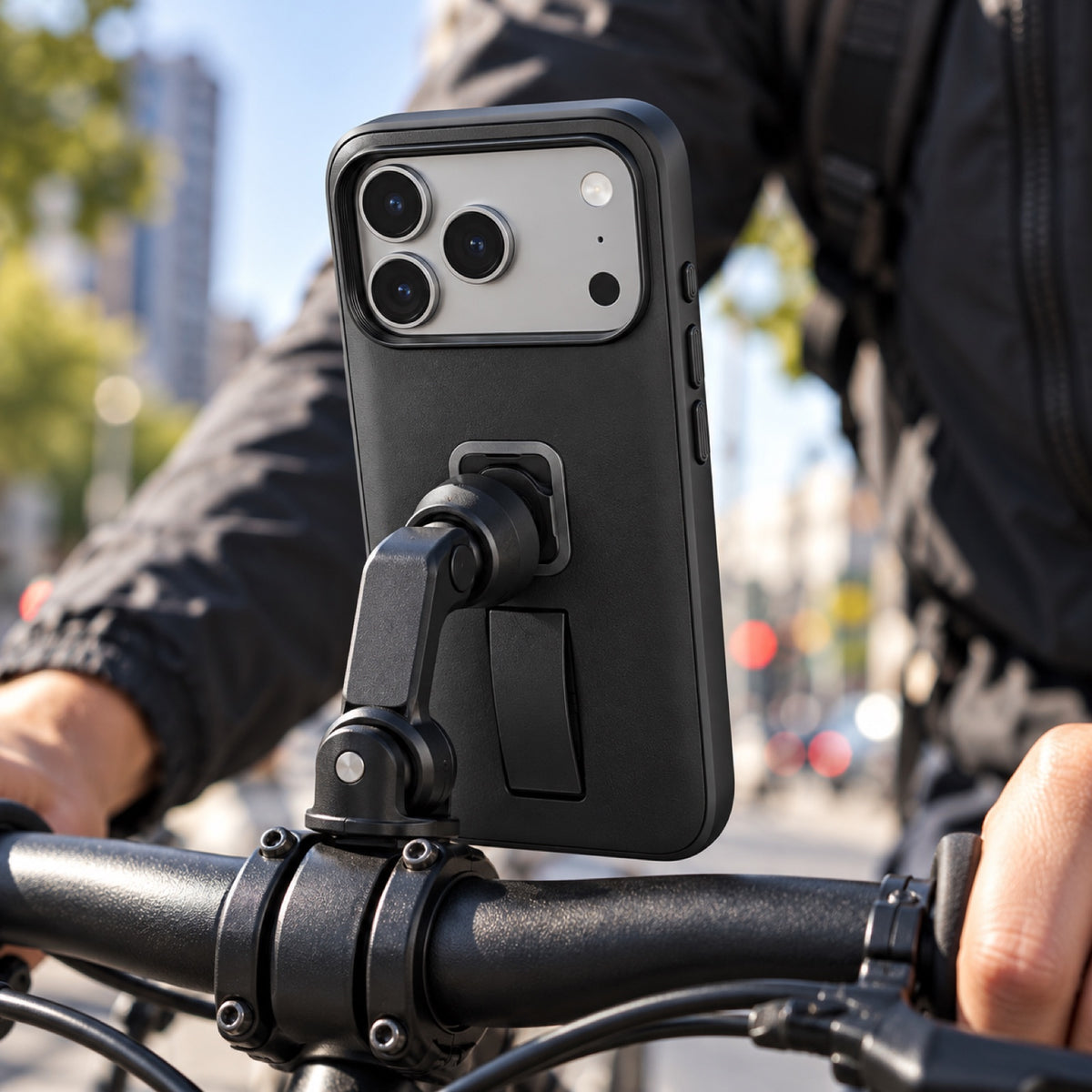 Peak Design Everyday Clarino Loop Case iPhone 17 Pro – Black – fotografie ilustrativă (AI)