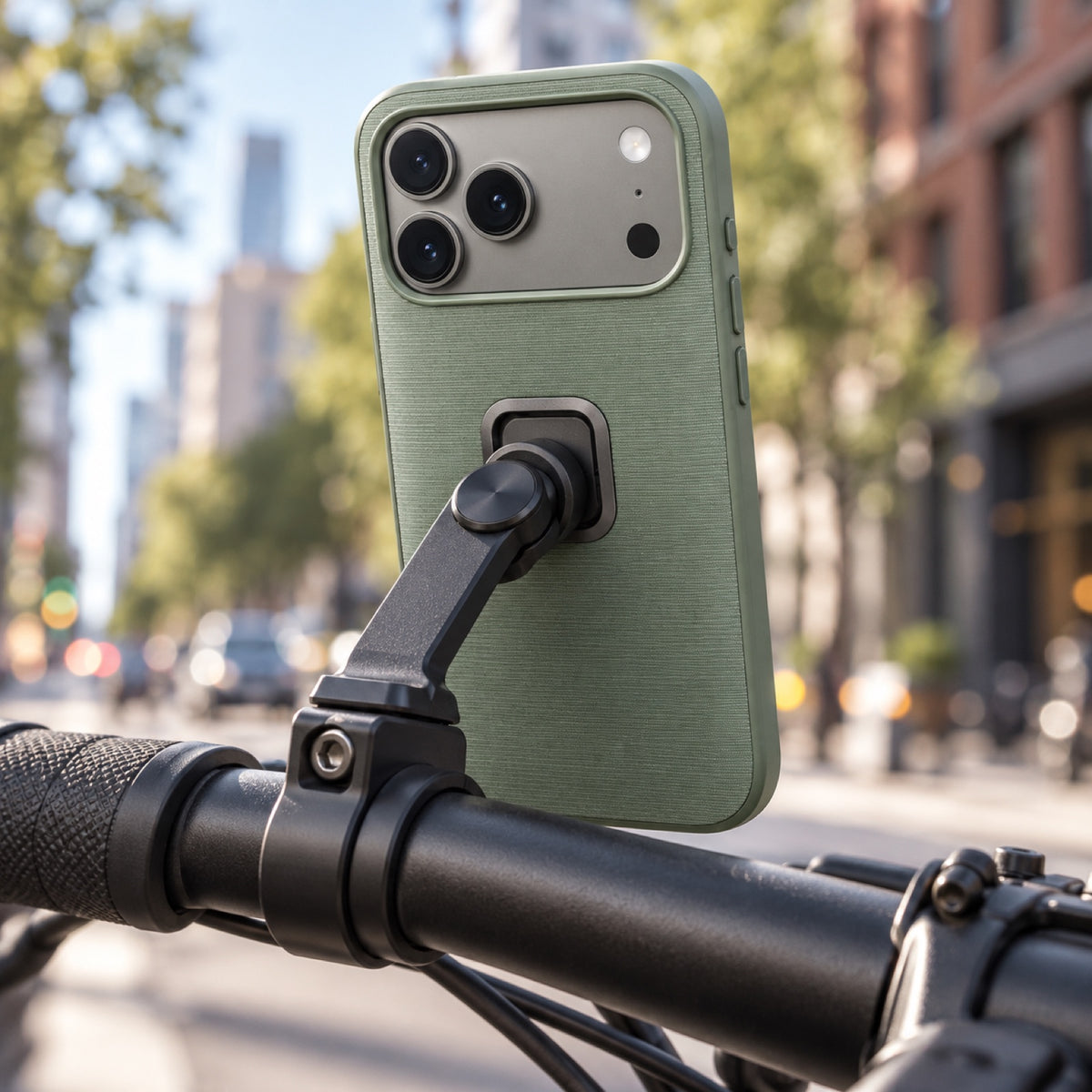 Peak Design Everyday Fabric Case – iPhone 17 Pro – Sage – fotografie ilustrativă (AI)