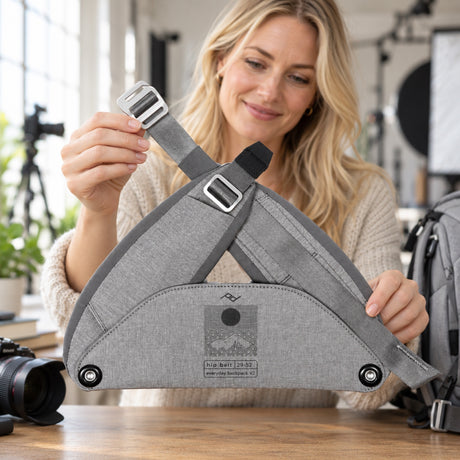 Peak Design Everyday Hip Belt v2 (32-69) – Ash – fotografie ilustrativă (AI)