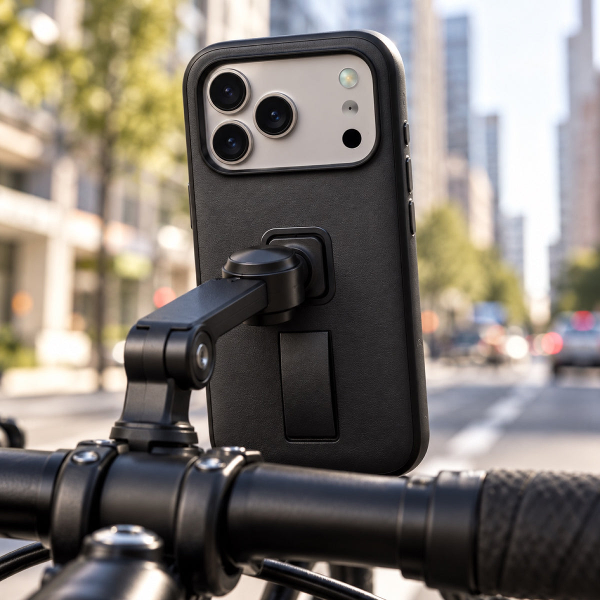 Peak Design Everyday Loop Case Slimlink iPhone 18 Pro – Black Clarino – fotografie ilustrativă (AI)