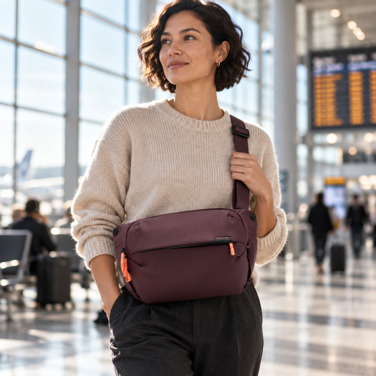 Peak Design Everyday Sling 10L – Eclipse – fotografie ilustrativă (AI)
