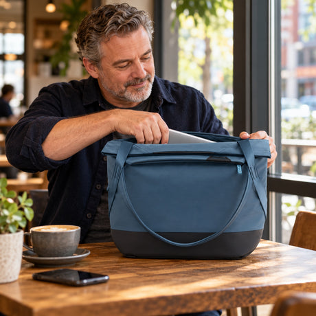 Peak Design Everyday Tote 15L – Ocean – fotografie ilustrativă (AI)