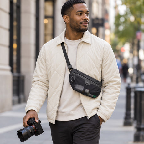 Peak Design Flathook Carry Strap – Black – fotografie ilustrativă (AI)