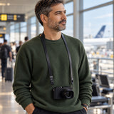 Peak Design Form Leather Camera Strap Long – Black – illustrative photo (AI)