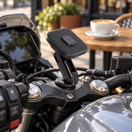 Peak Design Motorcycle Mount Stem Mount – Black – fotografie ilustrativă (AI)