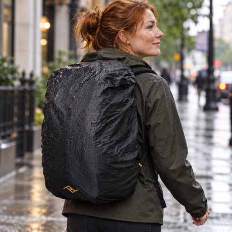 Peak Design Rain Fly 15L–20L – Black – illustrative photo (AI)