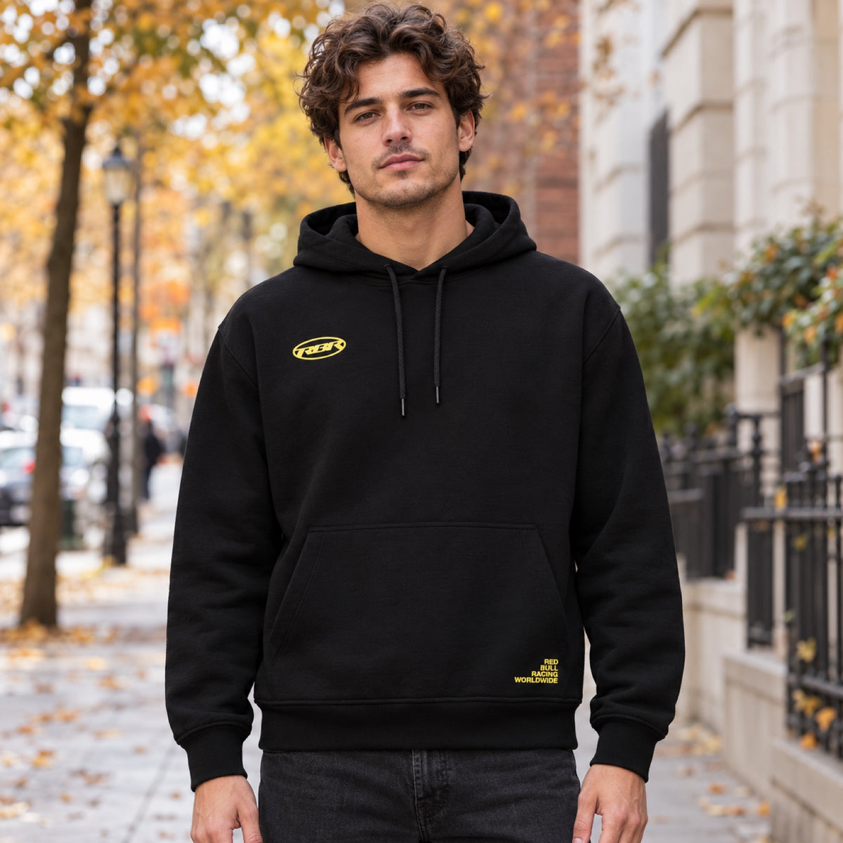 Hanorac Pepe Jeans x Red Bull Racing Worldwide – negru – fotografie ilustrativă (AI)