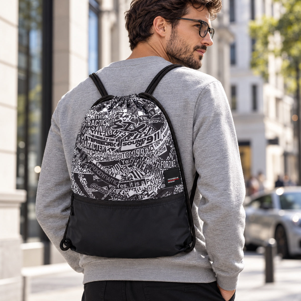 Porsche Motorsport Fan Gym Bag – illustrative photo (AI)