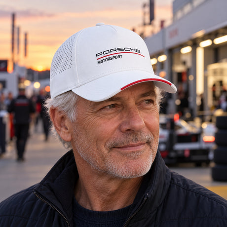 Șapcă casual Porsche Motorsport – albă – fotografie ilustrativă (AI)