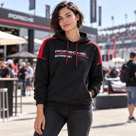Hanorac casual Porsche Motorsport – negru – fotografie ilustrativă (AI)