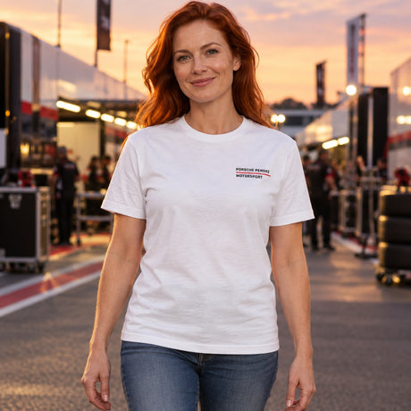 Tricou casual Porsche Motorsport Penske – alb – fotografie ilustrativă (AI)