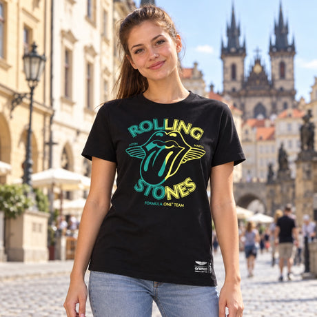 Aston Martin F1 Team Fan T-Shirt – Rolling Stones Edition – illustrative photo (AI)