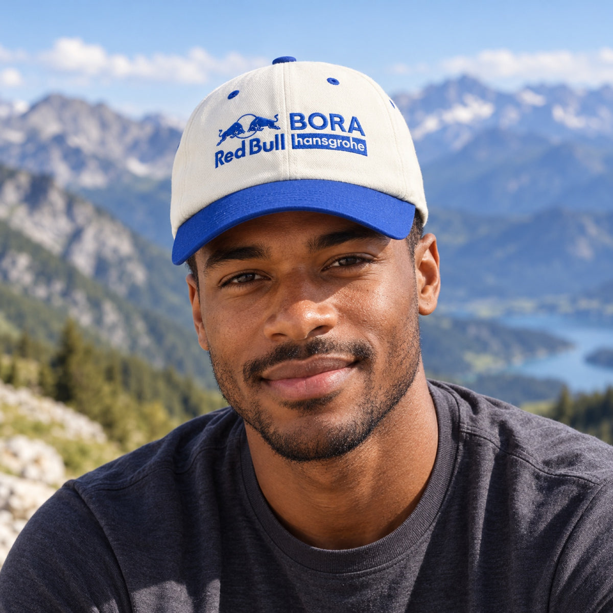 Red Bull Bora Hansgrohe Lifestyle Cap with Logo – illustrative photo (AI)