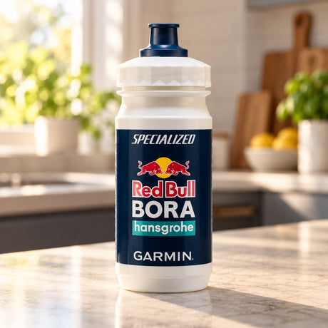 Red Bull Bora Hansgrohe Water Bottle – SPECIALIZED Team Edition 550ml – illustrative photo (AI)