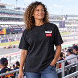 Oracle Red Bull Racing NE LINEAR Casual T-Shirt – Black, Oversized – illustrative photo (AI)