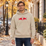 Hanorac Oracle Red Bull Racing ediția SPARK cu logo – nisipiu – fotografie ilustrativă (AI)