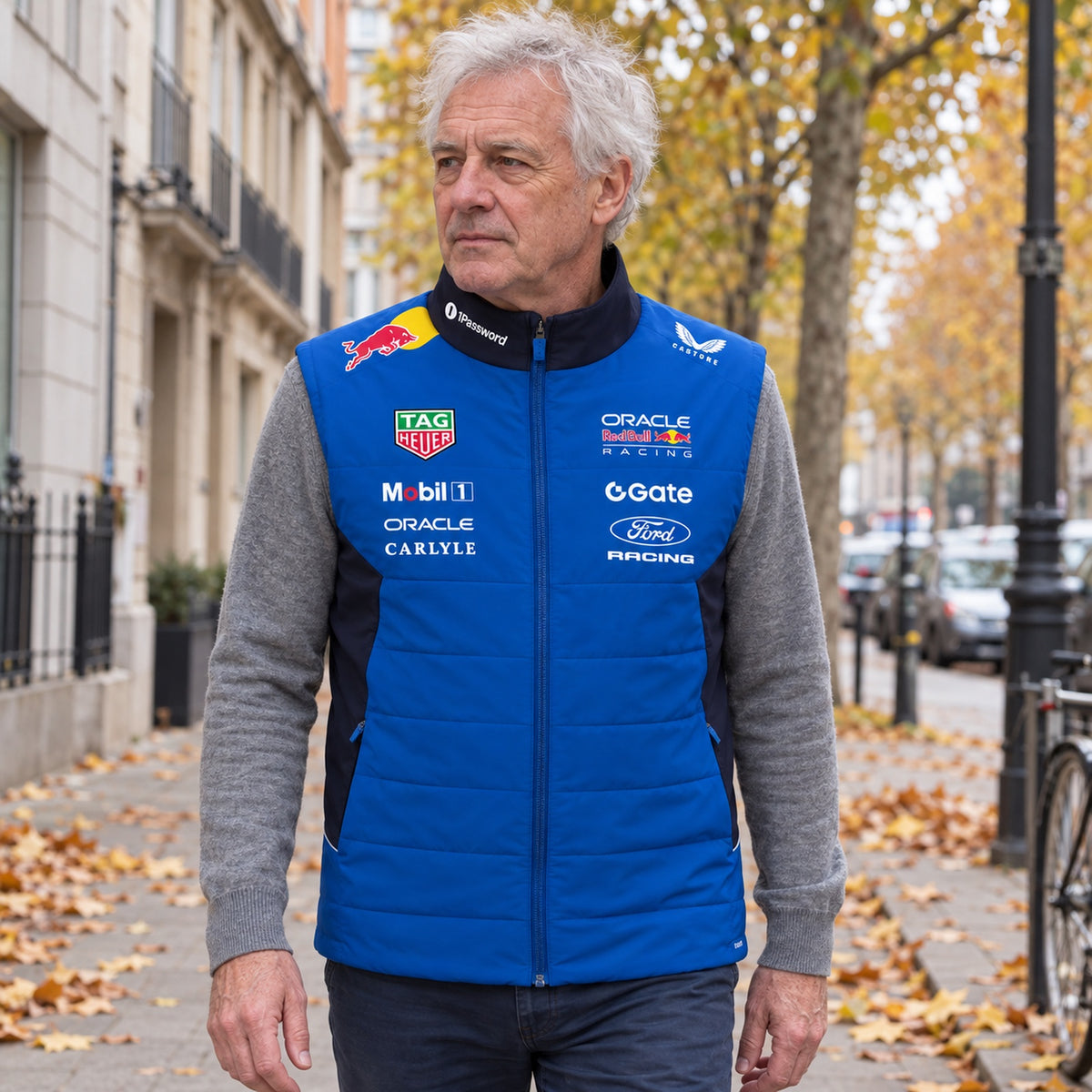 Oracle Red Bull Racing Team Gilet with Sponsor Logos – ilustrační foto (AI)