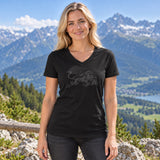 Tricou pentru fani de damă Red Bull Ring Paddock – negru – fotografie ilustrativă (AI)