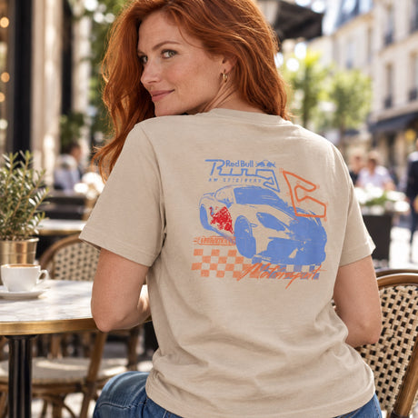 Tricou casual Red Bull Ring RACE cu motiv Porsche – fotografie ilustrativă (AI)