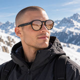 Ochelari de soare Red Bull Spect MARGO – negri cu lentile maro – fotografie ilustrativă (AI)