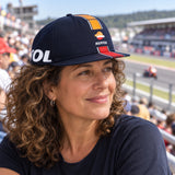 Șapcă Repsol Team cu cozoroc drept – bleumarin – fotografie ilustrativă (AI)
