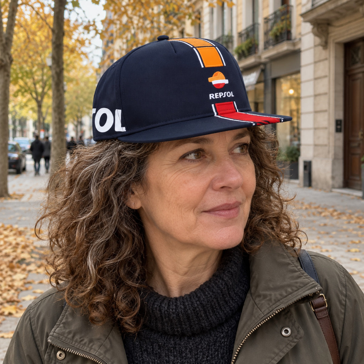 Repsol Team Flat Peak Cap – Navy – ilustrační foto 2 (AI)