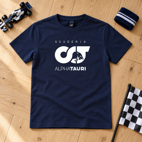 Tricou casual pentru copii Scuderia Alpha Tauri F1 – albastru – fotografie ilustrativă (AI)