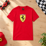 Scuderia Ferrari Kids' T-Shirt with Large Shield – Red – ilustrační foto (AI)
