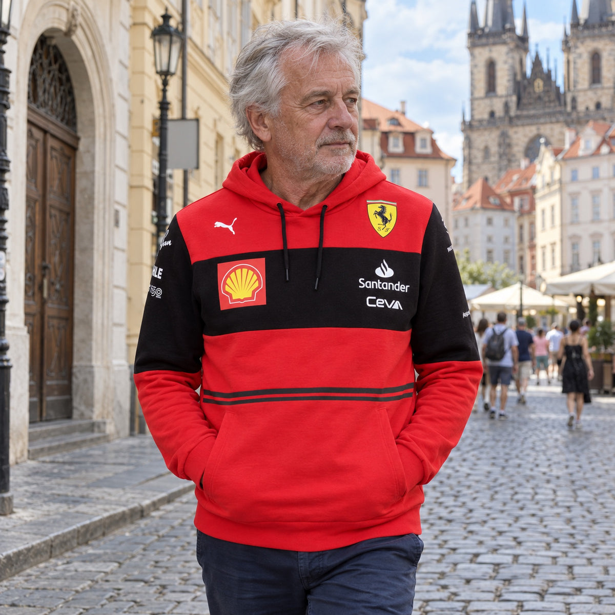 Scuderia Ferrari F1 SF Team Hoodie – ilustrační foto (AI)