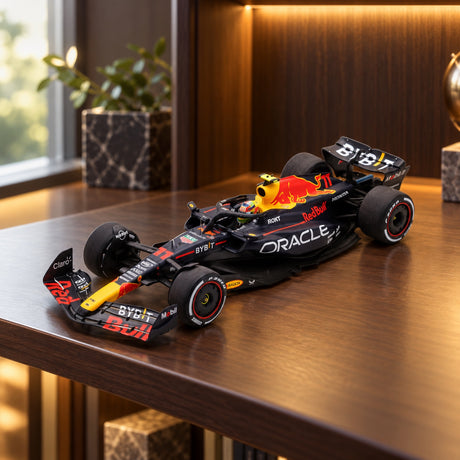Machetă Spark Oracle Red Bull Racing RB19 Sergio Perez 1:18 – Saudi Arabian GP 2023 – fotografie ilustrativă (AI)