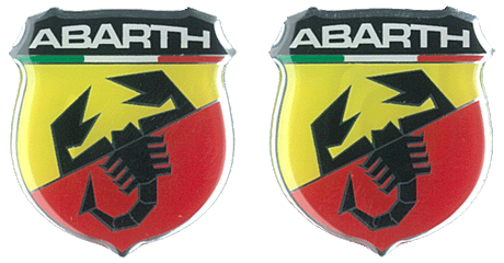 Autocolante 3D Abarth