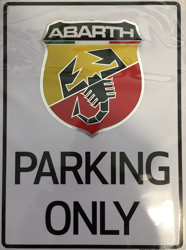 Plăcuță Abarth PARKING ONLY