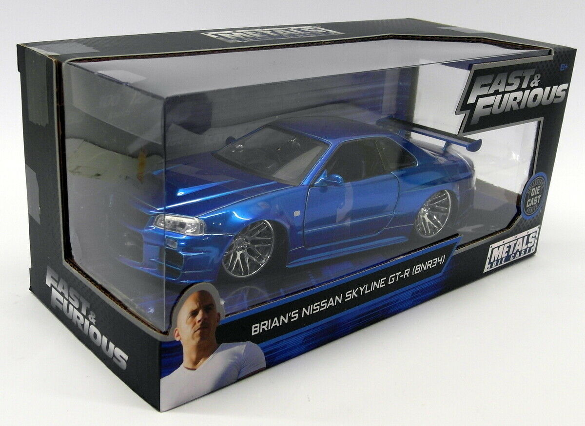 Machetă Fast & Furious Nissan Skyline GT-R34 – Brian's