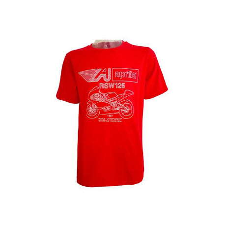 Aprilia RSW 125 vintage T-shirt red