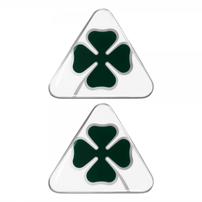 Autocolante 3D Alfa Romeo Quadrifoglio dreapta/stânga 95 x 85 mm