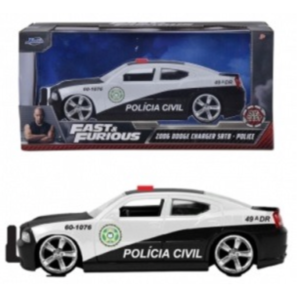 Machetă Fast & Furious Dodge Charger Polícia Civil