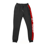 Pantaloni de trening Alfa Romeo cu logo AR gri închis