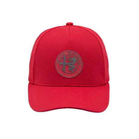 Alfa Romeo logo cap red