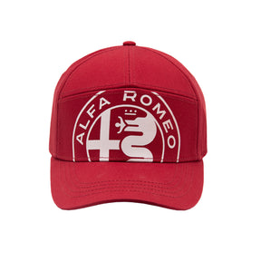 Șapcă Alfa Romeo cu logo mare, roșie