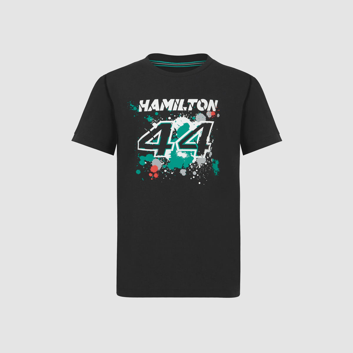Tricou pentru copii Mercedes AMG Petronas F1 Lewis Hamilton #44 negru