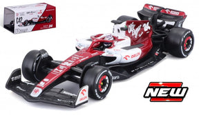 Machetă Alfa Romeo Orlen F1 C42 Bburago #24 Guanyu Zhou 2022 1:43 Signature