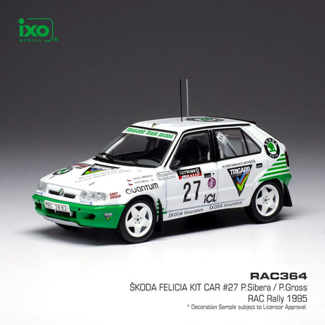 IXO Škoda Felicia Kit Car N. 27 RAC Rally 1995 model