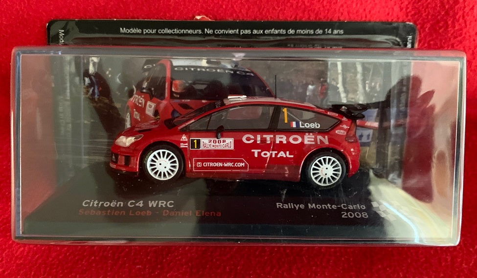 Model Citroen C4 WRC Loeb Monte Carlo 2008