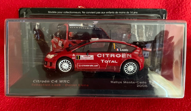 Model Citroen C4 WRC Loeb Monte Carlo 2008