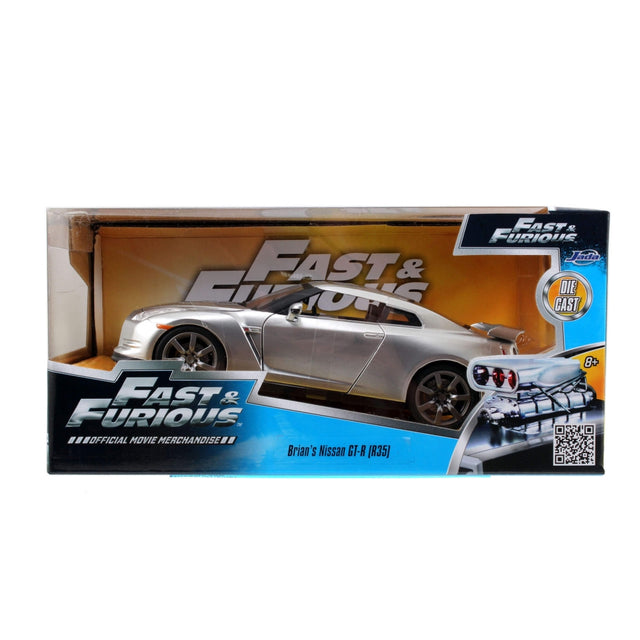 Machetă Fast & Furious Nissan GT-R Silver 2009 Brian