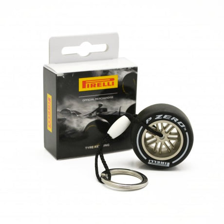 Breloc F1 Tech Pirelli TYRE 18 alb